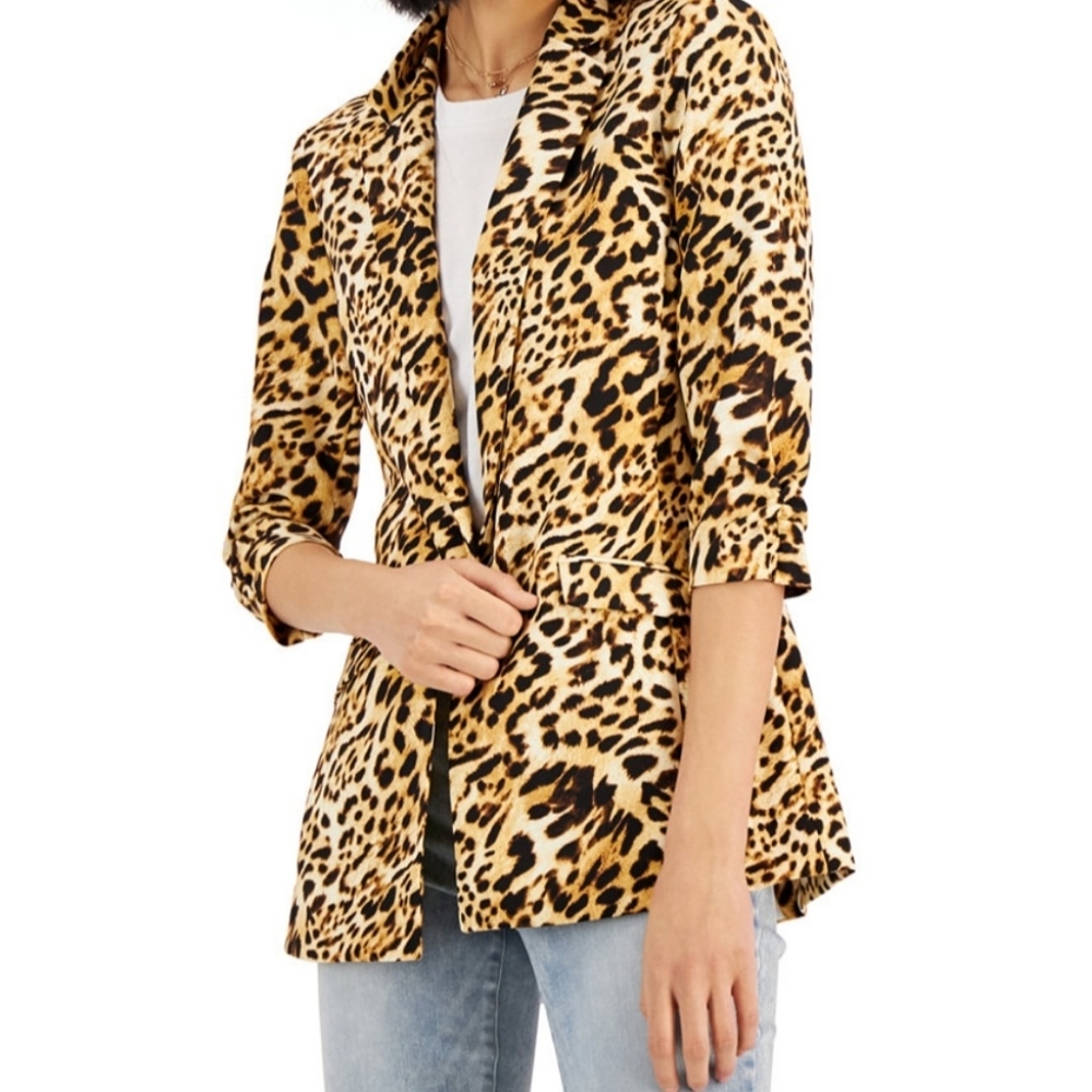 Animal Print Blazer